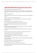 CS302 MIDTERM PRATICE questions and answers 