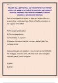COLLIBRI REAL ESTATE FINAL EXAM QUESTIONS BANK NEWEST  2026 ACTUAL EXAM WITH COMPLETE QUESTIONS AND CORRECT  DETAILED ANSWERS &lpar;100&percnt; VERIFIED ANSWERS&rpar; &vert;ALREADY  GRADED A&plus;&vert; &vert;&vert;PROFESSOR VERIFIED&vert;&vert; 