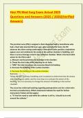 HESI PN MED SURGE PROCTORED TEST BANK EXAM