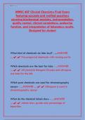 MMSC 407 Clinical Chemistry Final Exam &vert; Verified Questions & Biochemical Analysis Study Guide