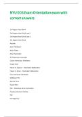 NYU ECG Exam Orientation exam with correct answers