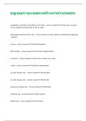 ecg exam nyu exam with correct answers
