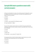 Sample EKG exam questions exam with correct answers