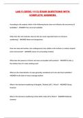 LAB 5 &lpar;GEOG 1113&rpar; EXAM QUESTIONS WITH COMPLETE ANSWERS 