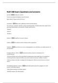 NUR 480 Exam Questions and answers 