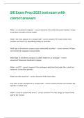 SIE Exam Prep 2025 test exam with correct answers