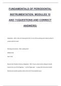 FUNDAMENTALS OF PERIODONTAL INSTRUMENTATION&period; MODULES 10 AND 