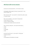 NSC Exam with correct answers 