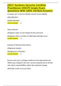 &lpar;ISC&rpar;&sup2; Systems Security Certified Practitioner &lpar;SSCP&rpar; longle Exam Questions With 100- Verified Answers&period;docx