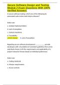 Secure Software Design and Testing Module 2 Exam Questions With 100- Verified Answers&period;docx