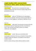 Legal studies HSC course Exam Questions With 100- Verified Answers&period;docx