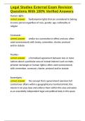 Legal Studies External Exam Revision Questions With 100- Verified Answers&period;docx