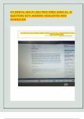 ATI MENTAL HEALTH 2023 PROCTORED EXAM ALL 70 QUESTIONS WITH ANSWERS HIGHLIGHTED NEW GENERATION