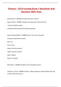 Finance - 3312 Lesseig Exam 1 Questions And Answers 100&percnt; Pass 