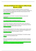 Advanced Medical Life Support AMLS Exam Review&comma; Latest 