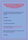 OM 300 Final Exam 2025 &vert; Operations Management Practice Test & Study Guide