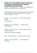 NCMA 219 RLE FINALS Exam Questions and Answers &lpar;Most Recent Version&comma; Complete Study Material&rpar;&period;