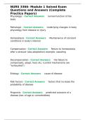 NURS 3366- Module 1 Solved Exam Questions and Answers &lpar;Complete Practice Papers&rpar;&period;