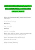 AIPMM CPM Certification Actual Exam 2023-2024 &lbrack;Real Test&rsqb; Latest Questions & Correct Answers