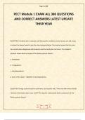 PECT Module 1 EXAM ALL 380 QUESTIONS AND CORRECT ANSWERS LATEST UPDATE THISR YEAR