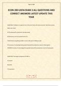 ECON 200 UOFA EXAM 3 ALL QUESTIONS AND CORRECT ANSWERS LATEST UPDATE THIS YEAR