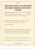 TEXAS Notary Public Exam ALL QUESTIONS AND CORRECT ANSWERS LATEST UPDATE THIS YEAR