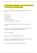 Building Tech Preboard With 177 Questions and answers Newest RATED A&plus; 2025&sol;2026 NEW&excl;&excl;