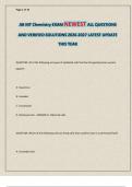 AB MT Chemistry EXAM NEWEST ALL QUESTIONS AND VERIFIED SOLUTIONS 2026-2027 LATEST UPDATE THIS YEAR