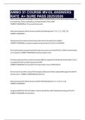AMMO 51 COURSE MV-DL ANSWERS RATE A+ SURE PASS 2025/2026