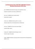 Lab Management Quiz 3 MLT-MLS UAMS With Complete Questions And answers 100&percnt; Pass 