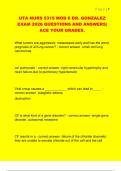 UTA NURS 5315 MOD 6 DR&period; GONZALEZ  EXAM 2026 QUESTIONS AND ANSWERS&vert;  ACE YOUR GRADES&period;