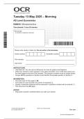 OCR AS LEVEL 2025 ECONOMICS Paper 1 QP &plus; free study guide at end