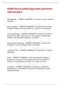 AAMI intro to pathology exam questions with answers