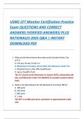 USMC CFT Monitor Certification Practice  Exam QUESTIONS AND CORRECT  ANSWERS &lpar;VERIFIED ANSWERS&rpar; PLUS  RATIONALES 2025 Q&A &vert; INSTANT  DOWNLOAD PDF
