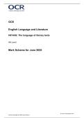 OCR AS LEVEL 2025 ENGLISH LANGUAGE & LITERATURE Paper 2 MS &plus; free study guide at end