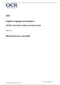 OCR AS LEVEL 2025 ENGLISH LANGUAGE & LITERATURE Paper 1 MS &plus; free study guide at end