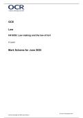 OCR A LEVEL 2025 LAW Paper 2 MS &plus; free study guide at end