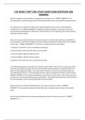 UTD EXAM 2 ENTP 3301 STUDY GUIDE EXAM QUESTIONS AND ANSWERS&period;
