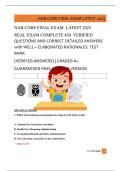 NAB CORE FINAL EXAM  LATEST 2025   REAL EXAM COMPLETE 450  VERIFIED  QUESTIONS AND CORRECT DETAILED ANSWERS  with WELL &ndash; ELABORATED RATIONALES  TEST  BANK   &lpar;VERIFIED ANSWERS&rpar; &vert; GRADED A&plus;   GUARANTEED PASS UPDATED VERSION  