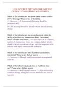 CDC INFECTION PREVENTIONIST POST TEST   &lpar;ACTUAL 2025&rpar; QUESTIONS AND ANSWERS 