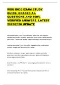 WGU D033 EXAM STUDY  GUIDE&period; GRADED A&plus;&period;  QUESTIONS AND 100&percnt;  VERIFIED ANSWERS&period; LATEST  2025&sol;2026 UPDATE 