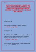 APCO EMD Exam Version 1 &lpar;2025&rpar; Actual Exam&colon; Complete Questions & Correct Answers