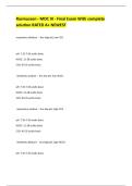 Rasmussen - MDC III - Final Exam With complete solution RATED A&plus; NEWEST 