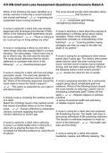 ATI RN Grief & Loss Assessment Questions & Answers &ndash; Verified Nursing Exam Prep Guide