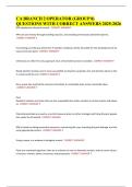 CA BRANCH 2 OPERATOR &lpar;GROUP 8&rpar; QUESTIONS WITH CORRECT ANSWERS 2025-2026