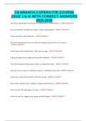 CA BRANCH 2 OPERATOR COURSE &lpar;QUIZ 3 & 4&rpar; WITH CORRECT ANSWERS 2025-2026