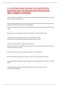 CA CONTRACTORS LICENSE TEST QUESTIONS BUSINESS AND LAW 2025-2026 QUESTIONS WITH CORRECT ANSWERS 