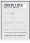 WGU D413 Telecommunications and Wireless Communications &ndash; Complete Explained Study Guide