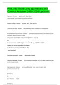 PHIL 230 Todd Long Questions and Correct Answers 2025-2026 Updated&period;