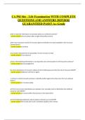 California PSI Site &ndash; Life Insurance Exam &vert; Verified Questions & Correct Detailed Answers &vert; Latest A&plus; Grade &vert; 2025&sol;2026 Edition